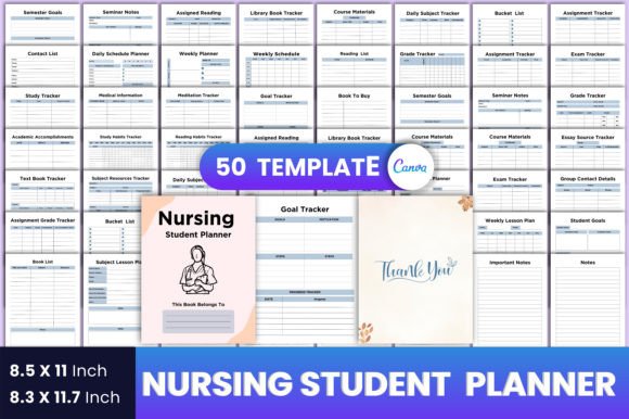 Download Nursing Student Planner Canva - Canva Collection