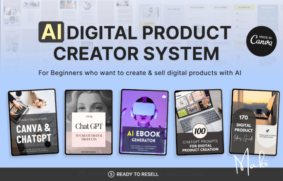 Download Canva &amp; ChatGPT Bundle, Passive Income - Canva Collection