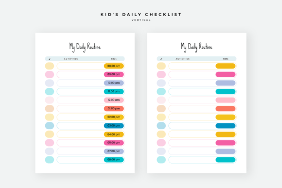 Download Daily Checklist Chore Chart for Kids - Daily checklist Collection