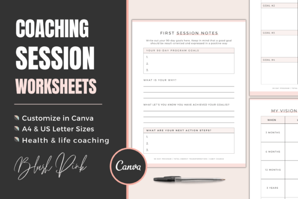 Download Coaching Worksheet Canva Templates - Canva Collection