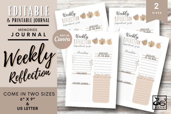 Download Weekly Reflection Journal Templates - Templates Collection