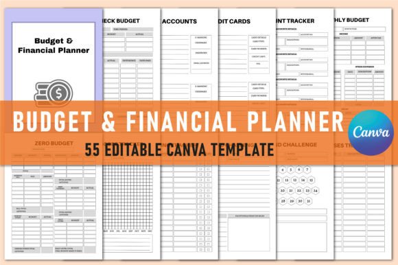Download Budget &amp; Financial Planner for Canva - Canva Collection