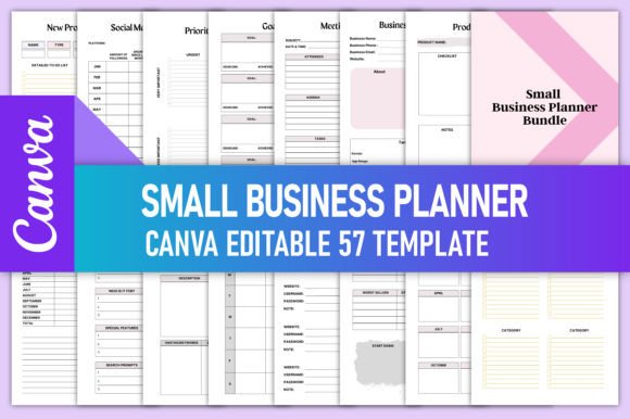 Download Small Business Planner Bundle Canva - Canva Collection