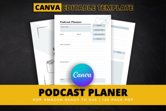 Download Canva Editable Podcast Planner Template - Canva Collection