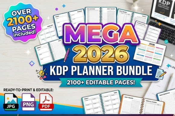 Download 🌟Mega 2026 Kdp Planner Bundle - Mega Collection