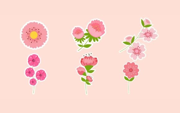 Download Journal Templates Peach Blossom Sticker - Templates Collection