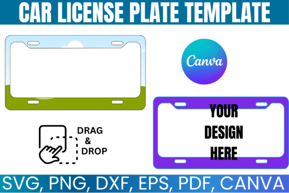 Download Car License Plate Canva Template - Canva Collection