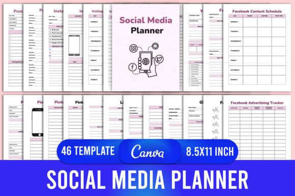Download Social Media Planner Canva Interior - Canva Collection