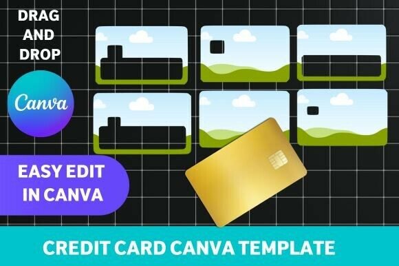 Download Credit Card Skin Canva Template - Canva Collection