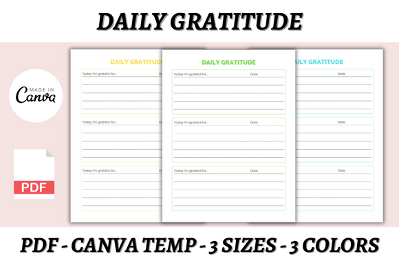 Download Daily Gratitude Canva Template - Canva Collection