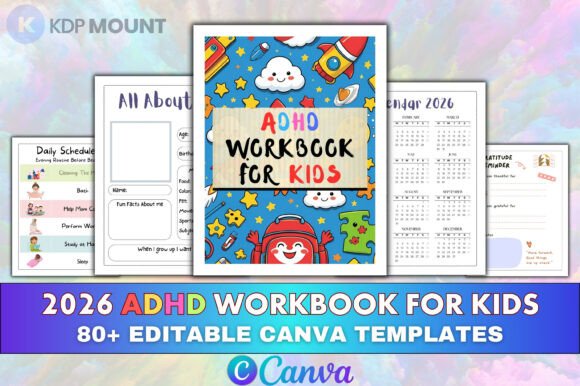 Download 2026 ADHD Workbook for Kids Editable - Workbook Collection