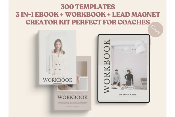 Download 300 Page Ebook Template Canva | Workbook - Canva Collection