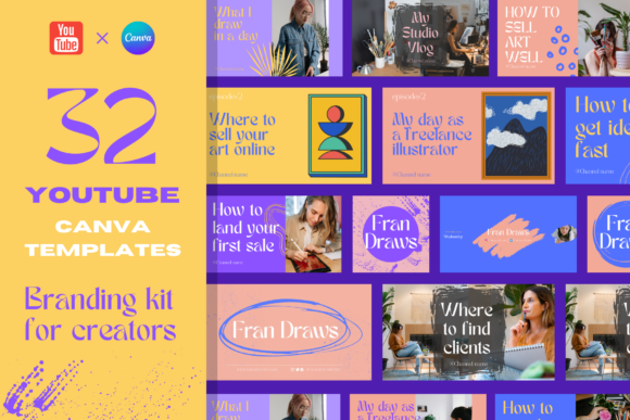 Download YouTube Branding Kit Canva Templates - Canva Collection