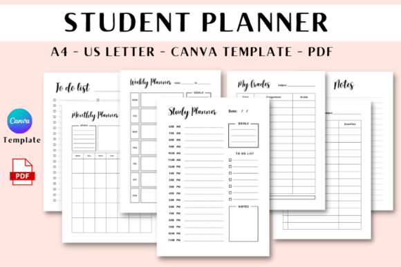 Download Student Planner Canva Template &amp; PDF - Canva Collection