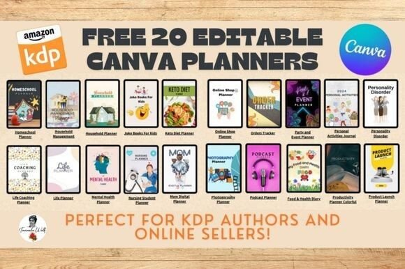 Download Free 20 Editable Canva Planners - Canva Collection