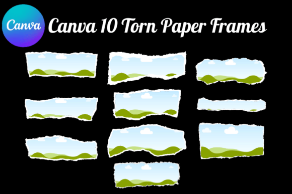 Download Canva Torn Paper Ripped Frame Template - Canva Collection