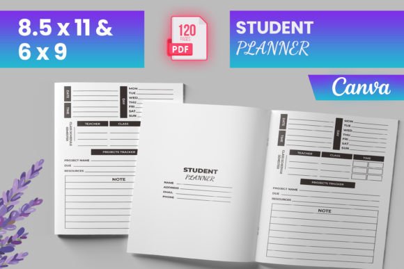 Download Student Planner Canva (KDP) - Canva Collection