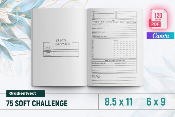 Download (KDP) 75 Soft Challenge for Canva - Canva Collection