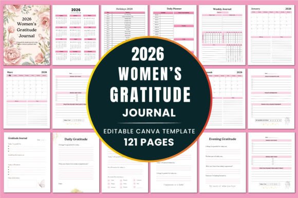 Download 2026 Women’s Gratitude Journal/Templates - Templates Collection