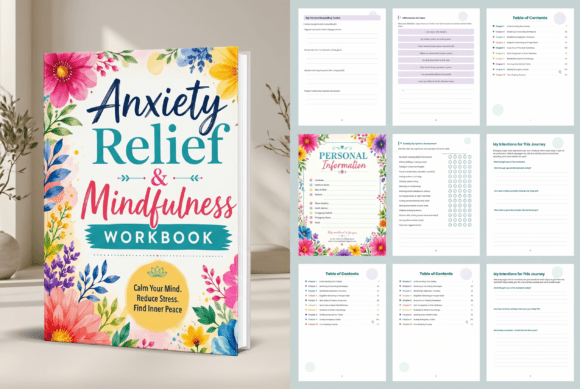 Download Anxiety Relief &amp; Mindfulness Workbook - Workbook Collection