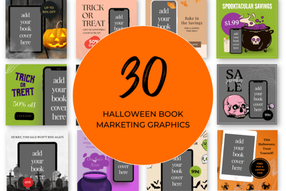 Download Halloween Book Marketing Canva Templates - Canva Collection