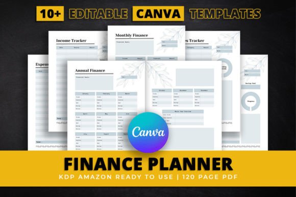 Download Finance Planner Bundle Canva Editable - Canva Collection