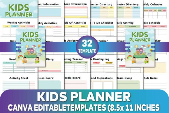 Download Kids Planner Canva Templates - Canva Collection